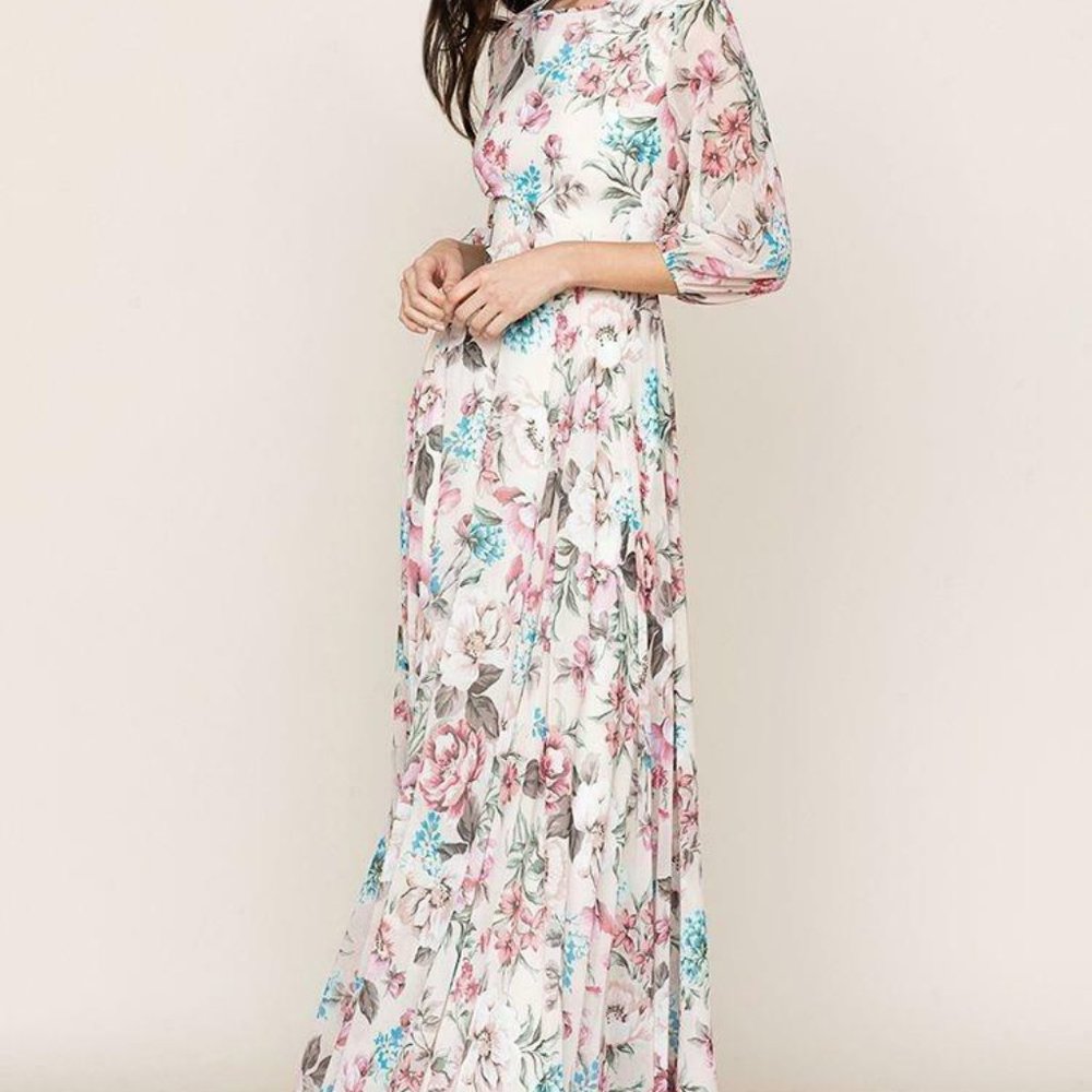 NWT $268 Yumi Kim Woodstock Maxi Dress Floral Gown